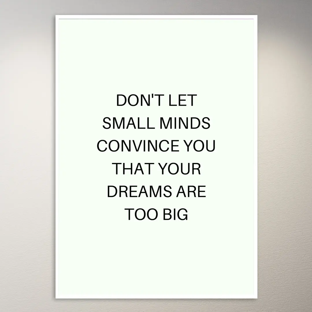 Motivational Quote Wall Poster