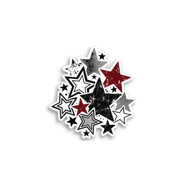 Schwarzer Sternhaufen Sticker
