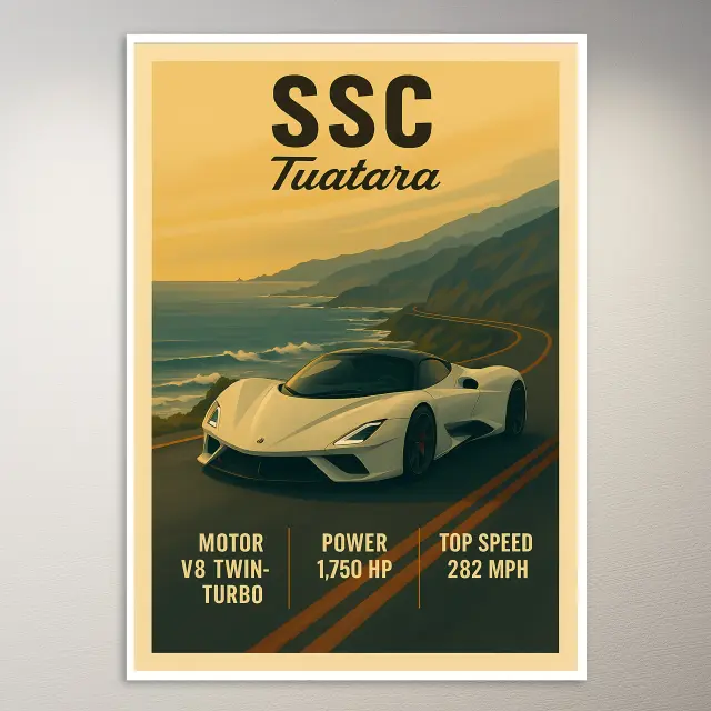 ملصق فني سيارة SSC Tuatara الخارقة