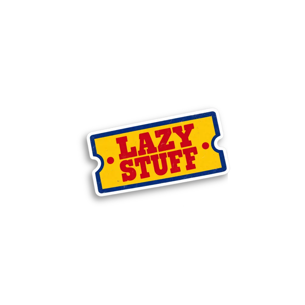 Faulenzer-Ticket Sticker
