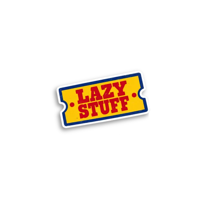 Pegatina de entrada Lazy Stuff