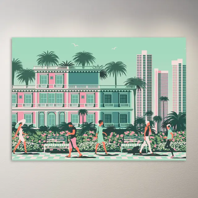 Póster vintage | Ciudad vintage
