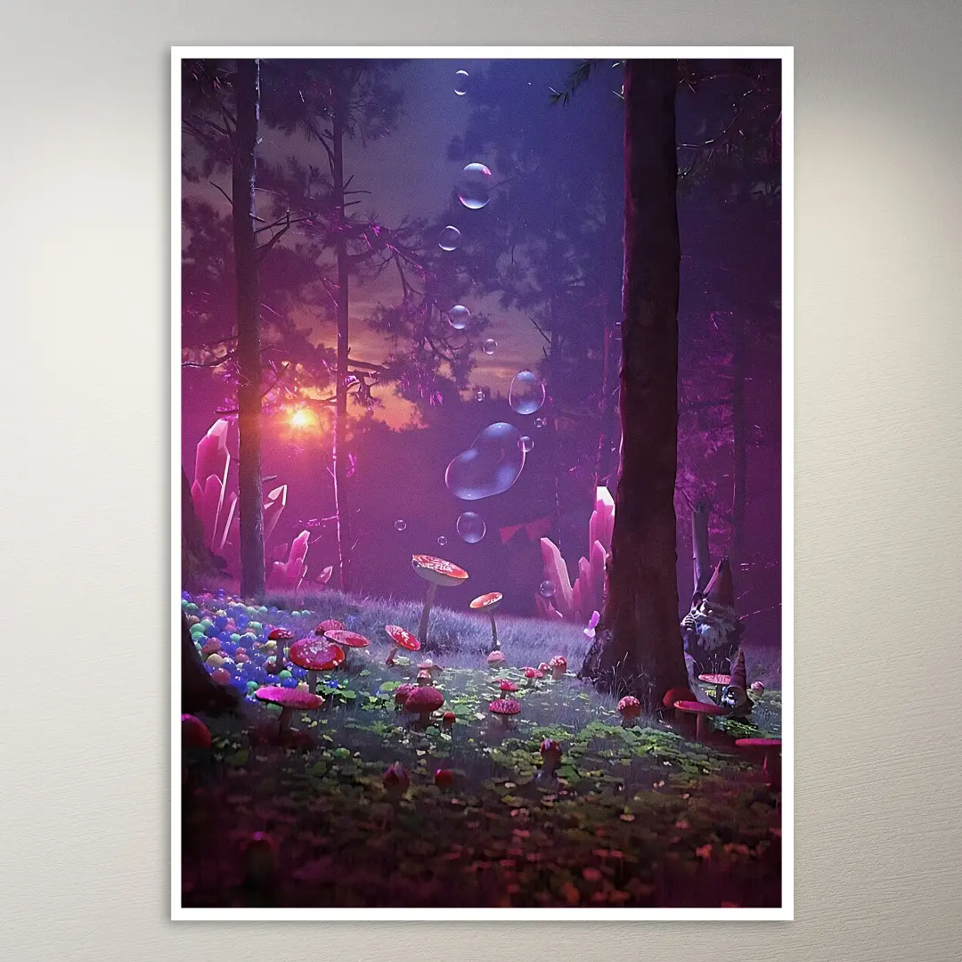 Psychedelic Trippy Aesthetic Wall Poster