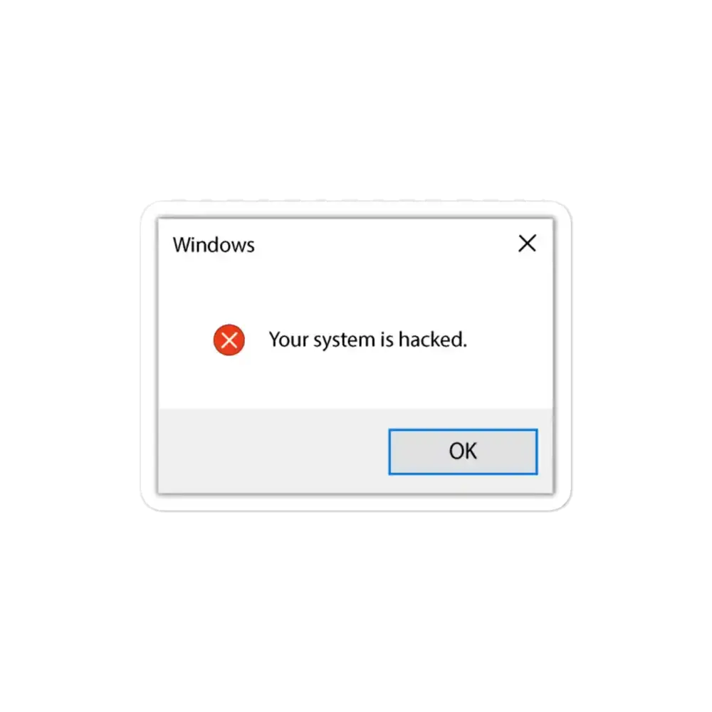 Windows-Fehler Dein System wurde gehackt