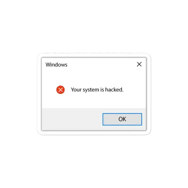 Windows Error Your System is Hacked