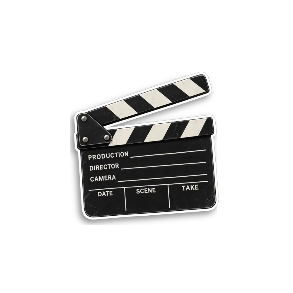 Filmklappe-Sticker