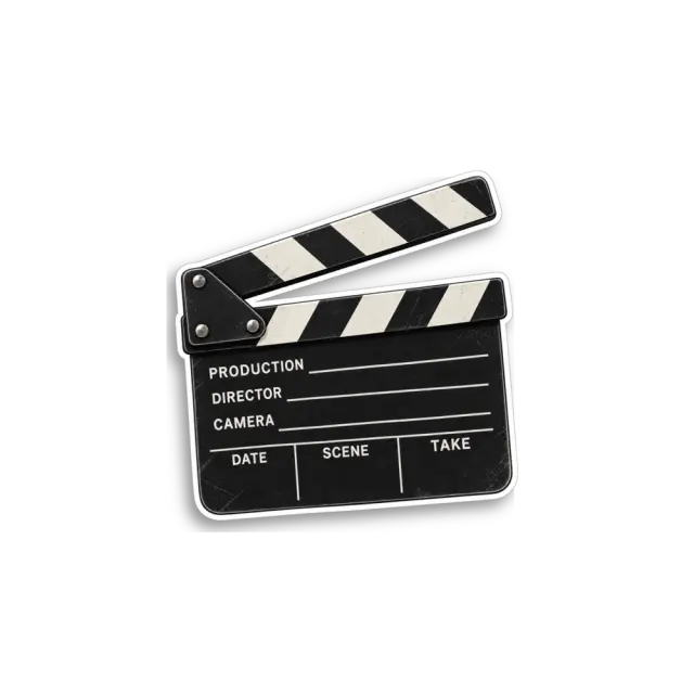 Film Clapperboard Sticker