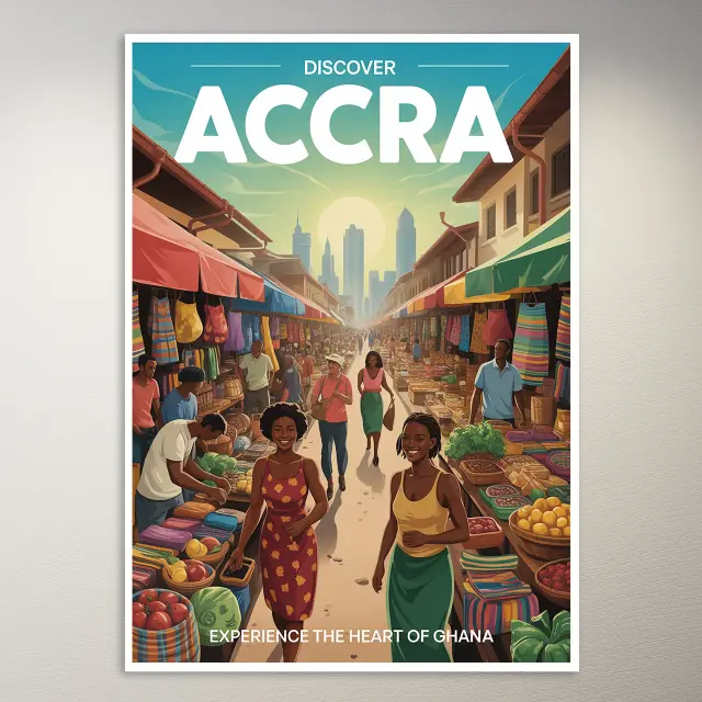 Accra Reiseposter