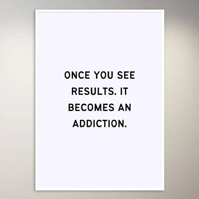 Wandposter mit Motivationsspruch