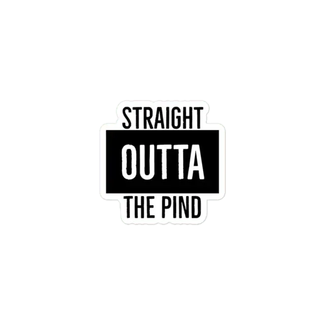 Straight Outta the Pind Sticker