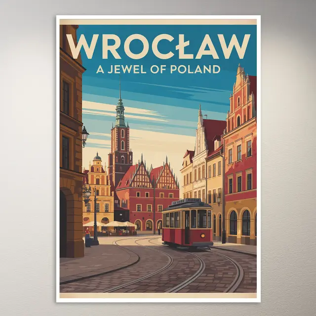Póster de viaje de Wrocaw