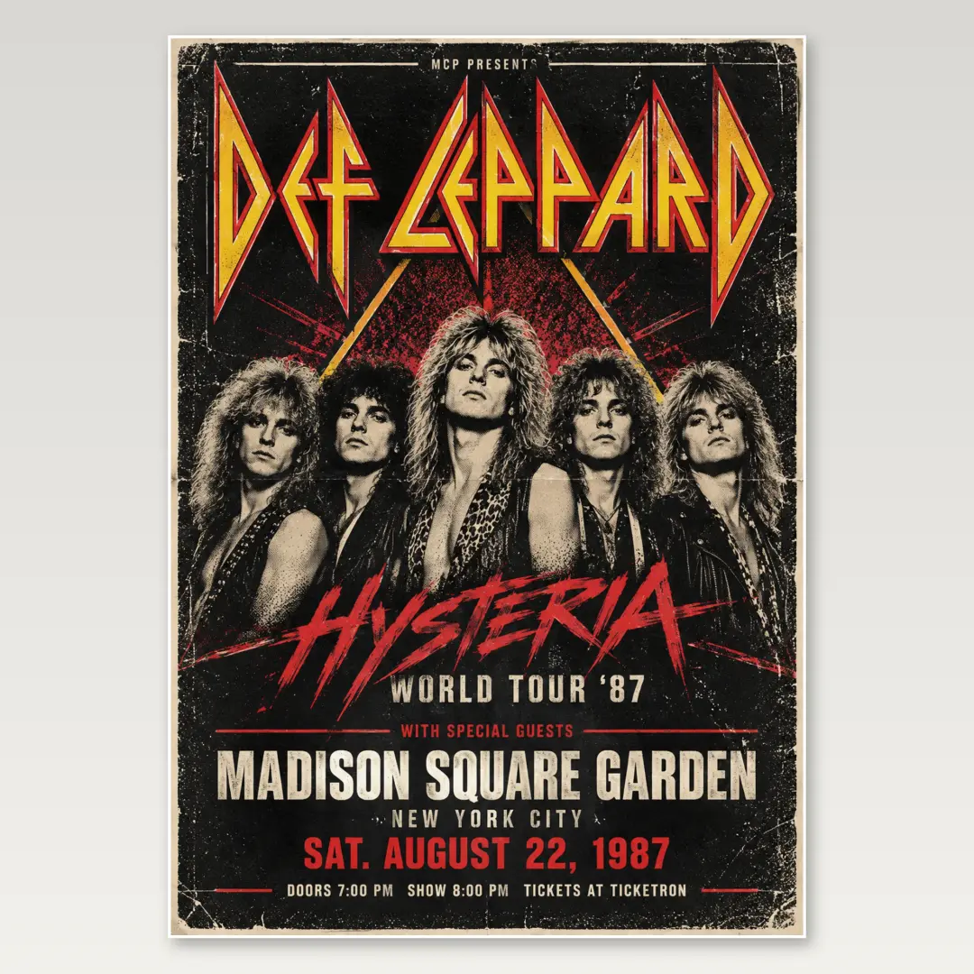 Def Leppard Arena A4 Poster