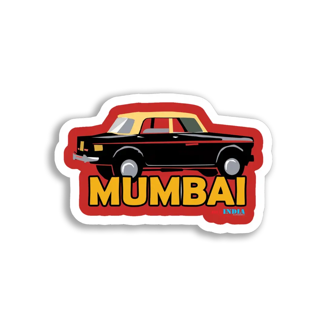 My India Mumbai Taxi Sticker