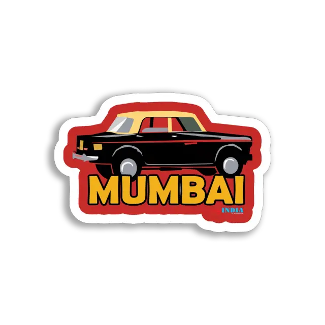 Mein Indien Mumbai Taxi Sticker