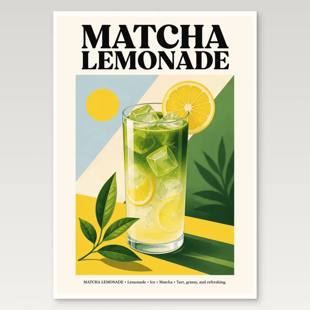 Matcha-Limonade-Poster