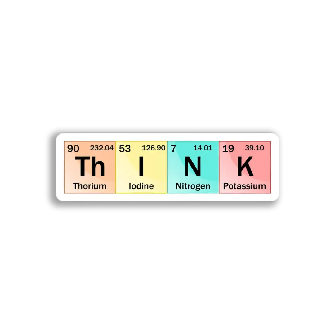 Periodic Table Think Sticker