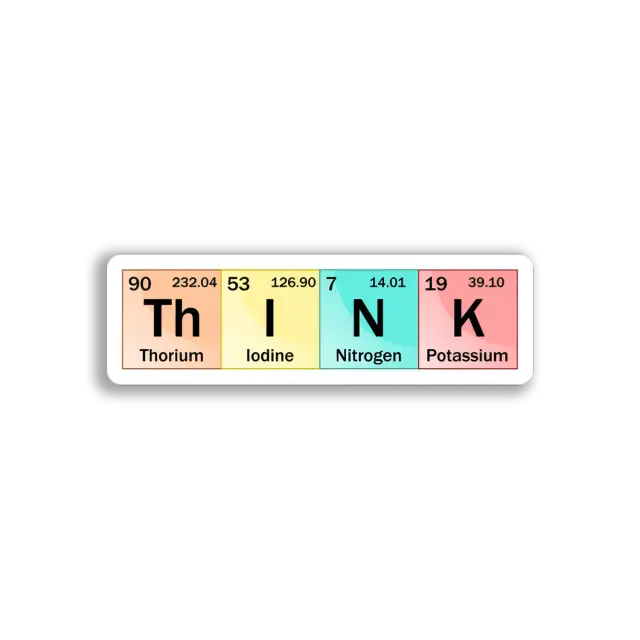 Periodic Table Think Sticker