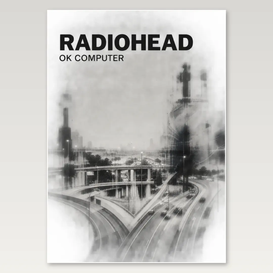 Radiohead Road A4 Poster