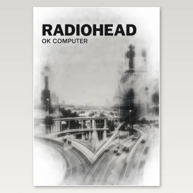 Radiohead Road A4 Poster