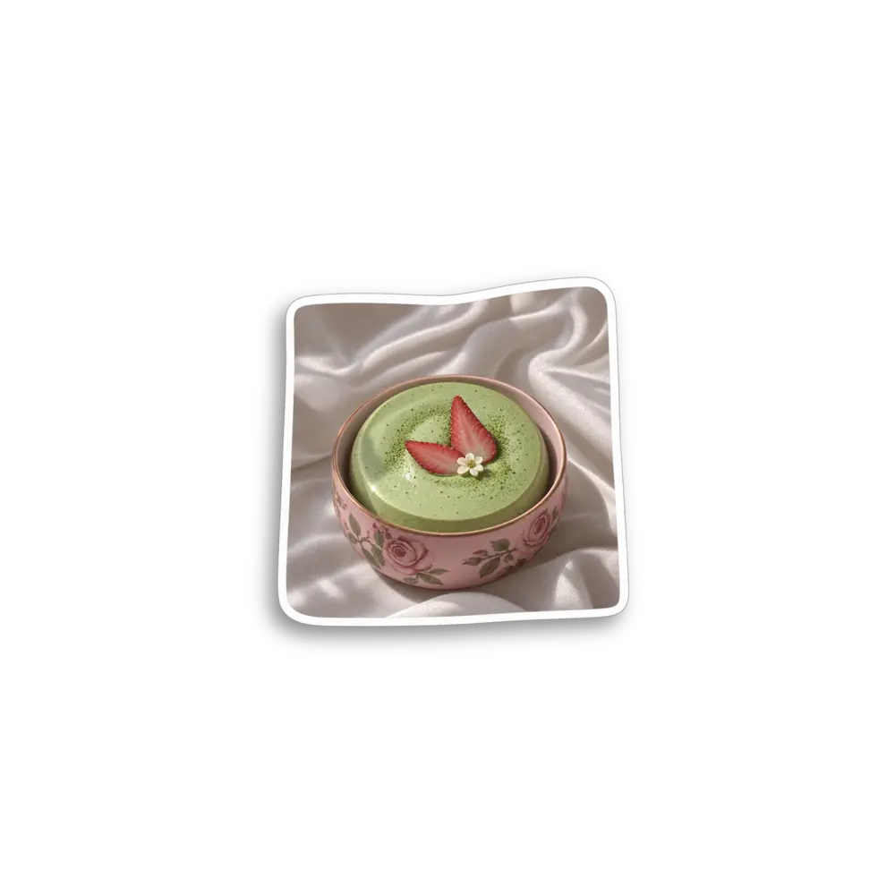 Matcha-Dessert-Foto Sticker