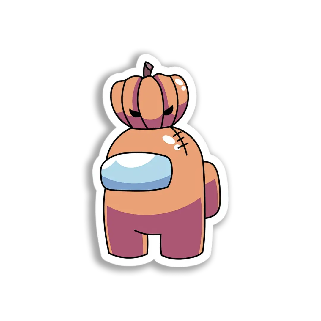 Pumpkinhead Among Us Sticker