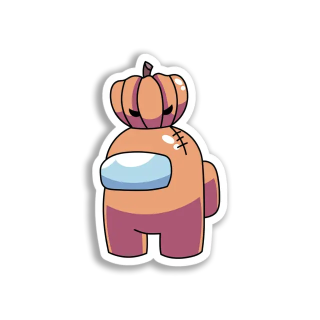 Pumpkinhead Among Us Sticker