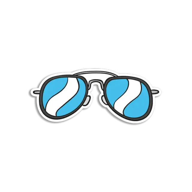 Sonnenbrillen-Sticker