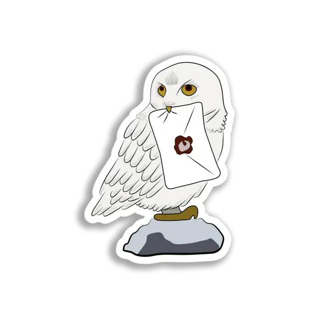 Schneeeule als Botin Sticker