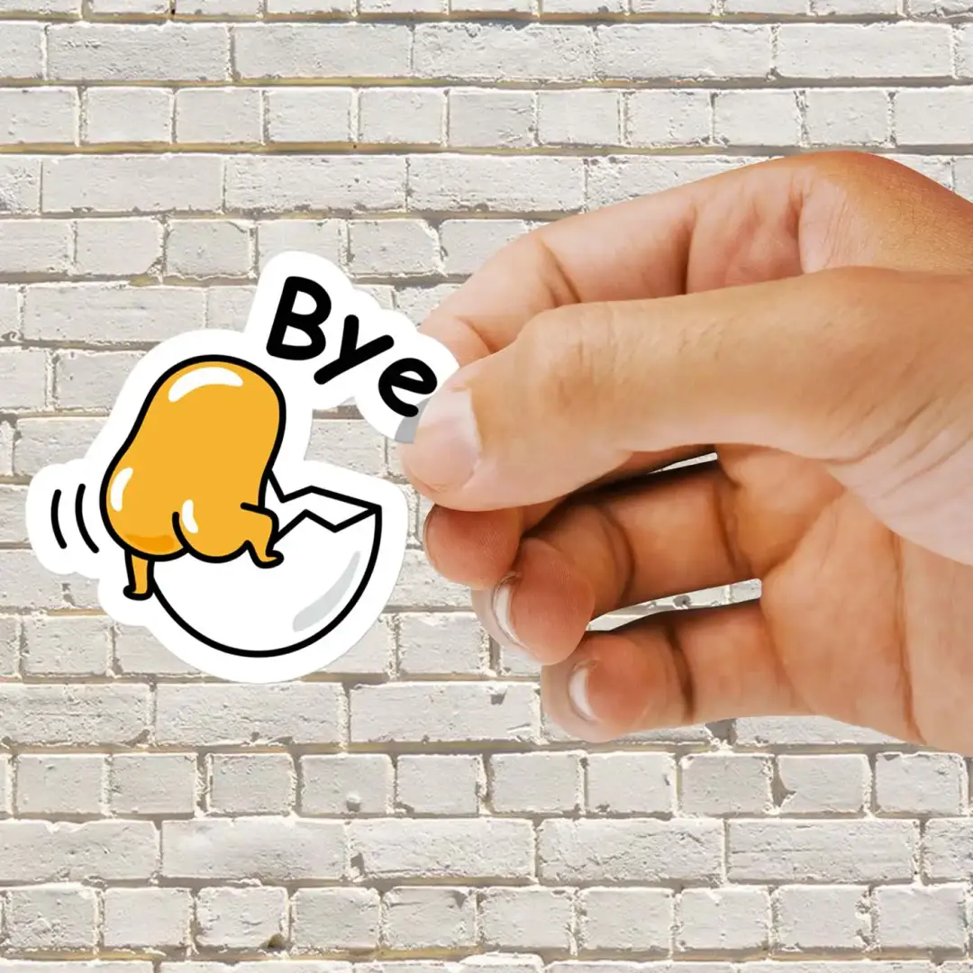 Gudetama Bye Sticker