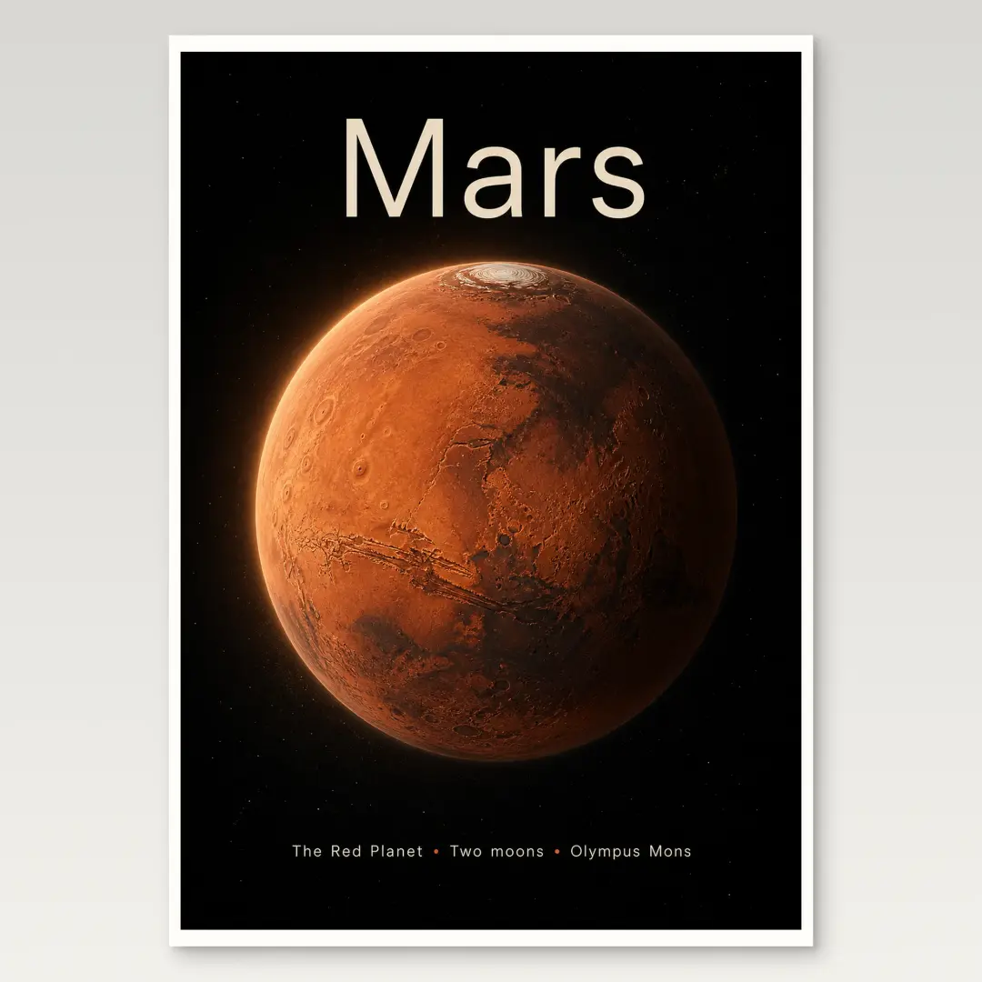 Mars A4 Poster