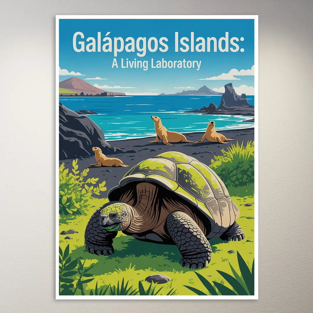 Galapagosinseln Reiseposter