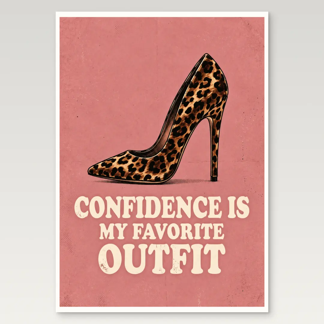 Confidence Is My Favorite Outfit Poster