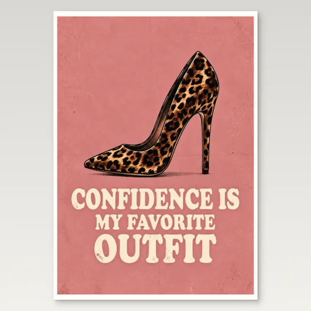 Confidence Is My Favorite Outfit Poster