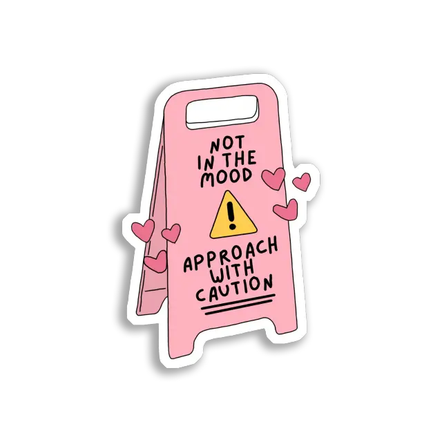 Keine Lust – Annäherung mit Vorsicht Sticker