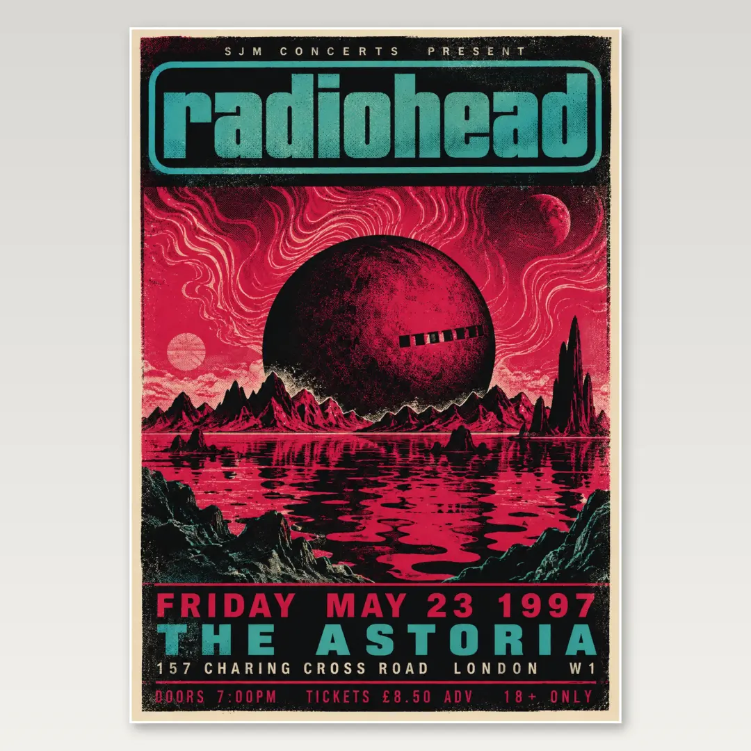 Póster A4 Concierto de Radiohead en Miami