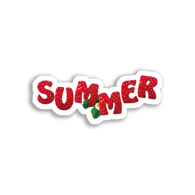 Strawberry Summer Is Here Sticker