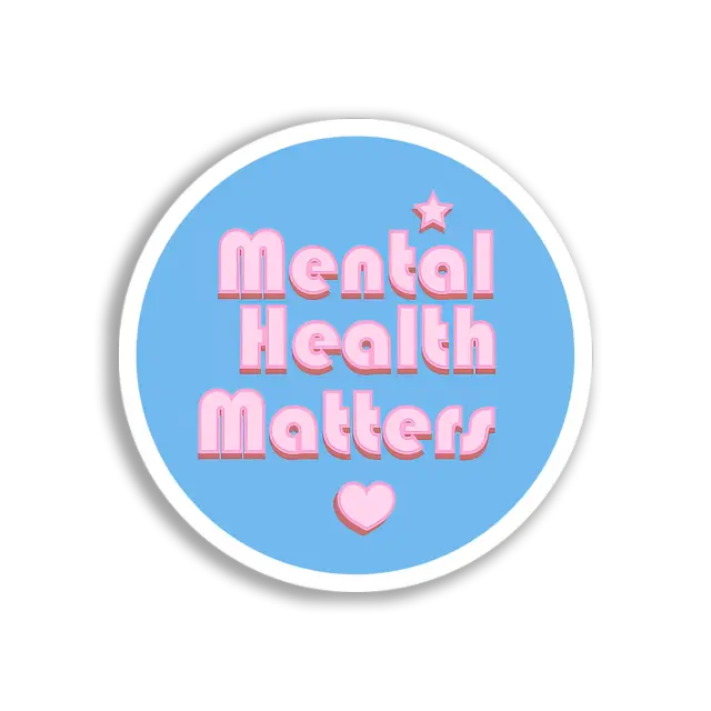 Psychische Gesundheit zählt Sticker