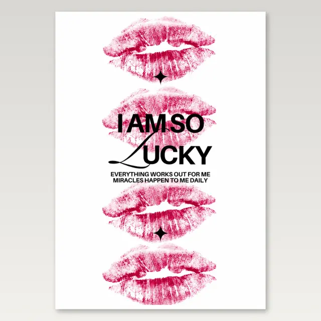 Ich habe so ein Glück A4-Poster