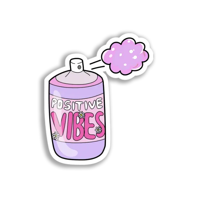 Positive Vibes Spray Sticker