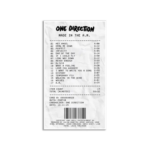 Made in the A.M. One Direction Sticker