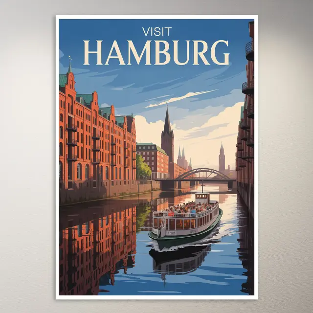 Hamburg Reiseposter