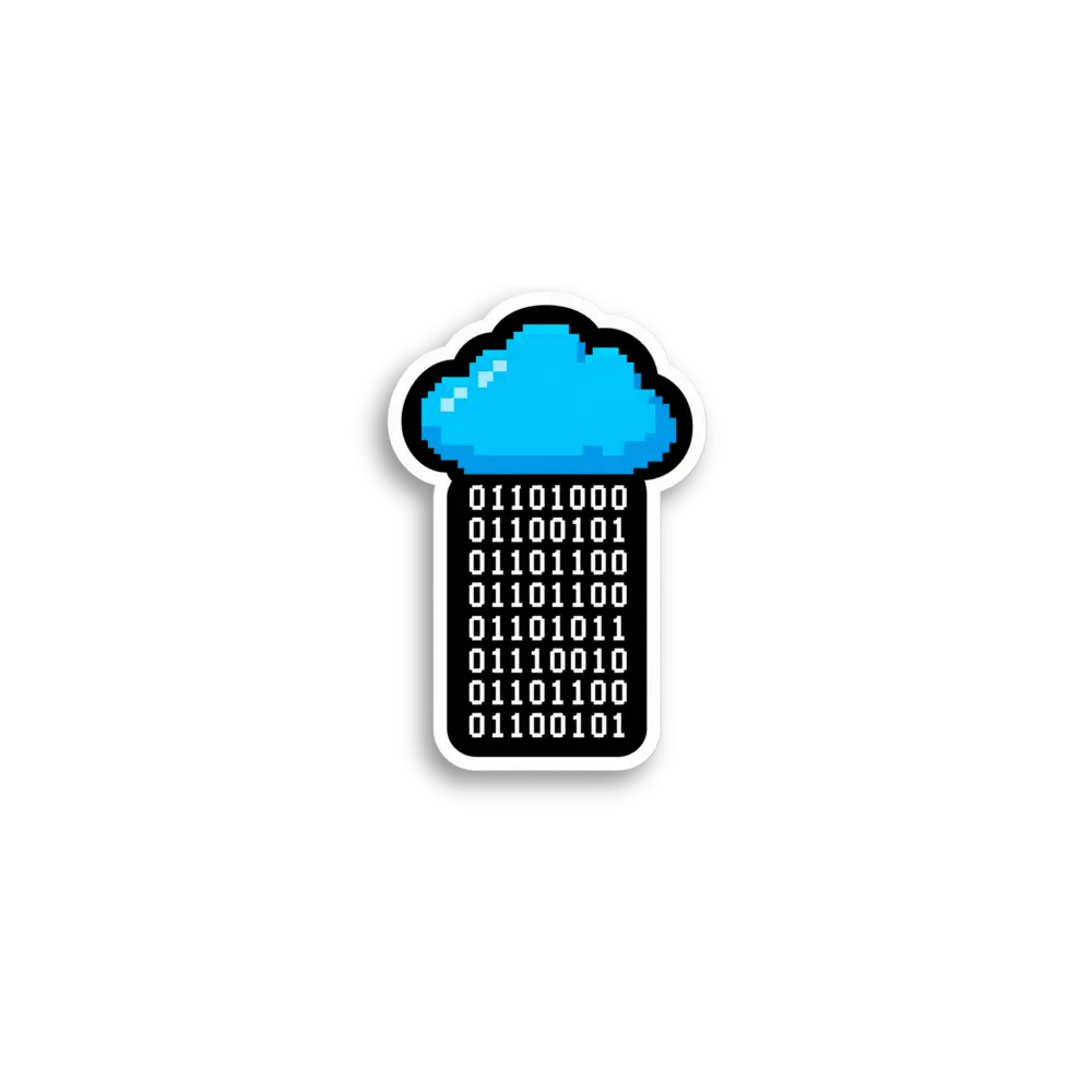 Binary Cloud Sticker
