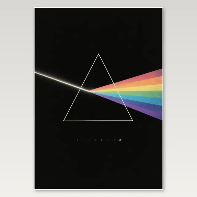 Spectrum Triangle A4 Poster