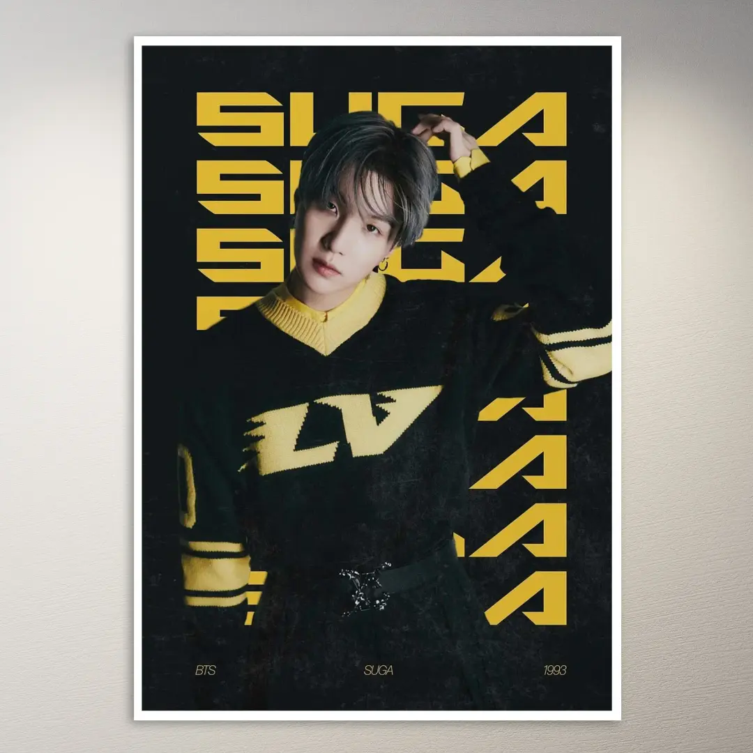BTS Suga Poster | K-Pop-Poster | BTS-Poster