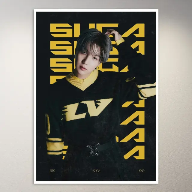 BTS Suga Poster | K-Pop-Poster | BTS-Poster
