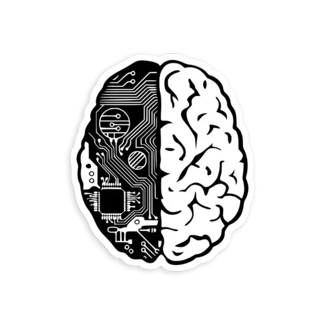 Coding Brain Sticker