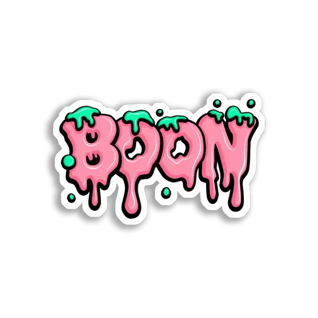 Gooey Pink Boon Sticker Image Sticker
