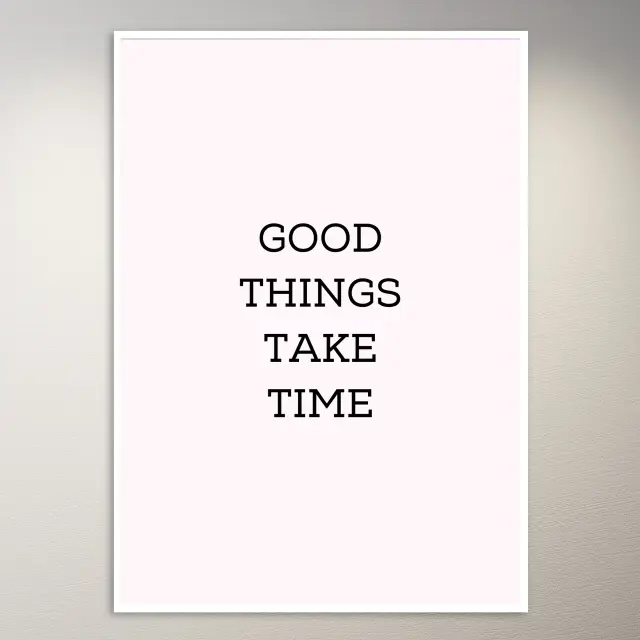 Wandposter mit Motivationsspruch