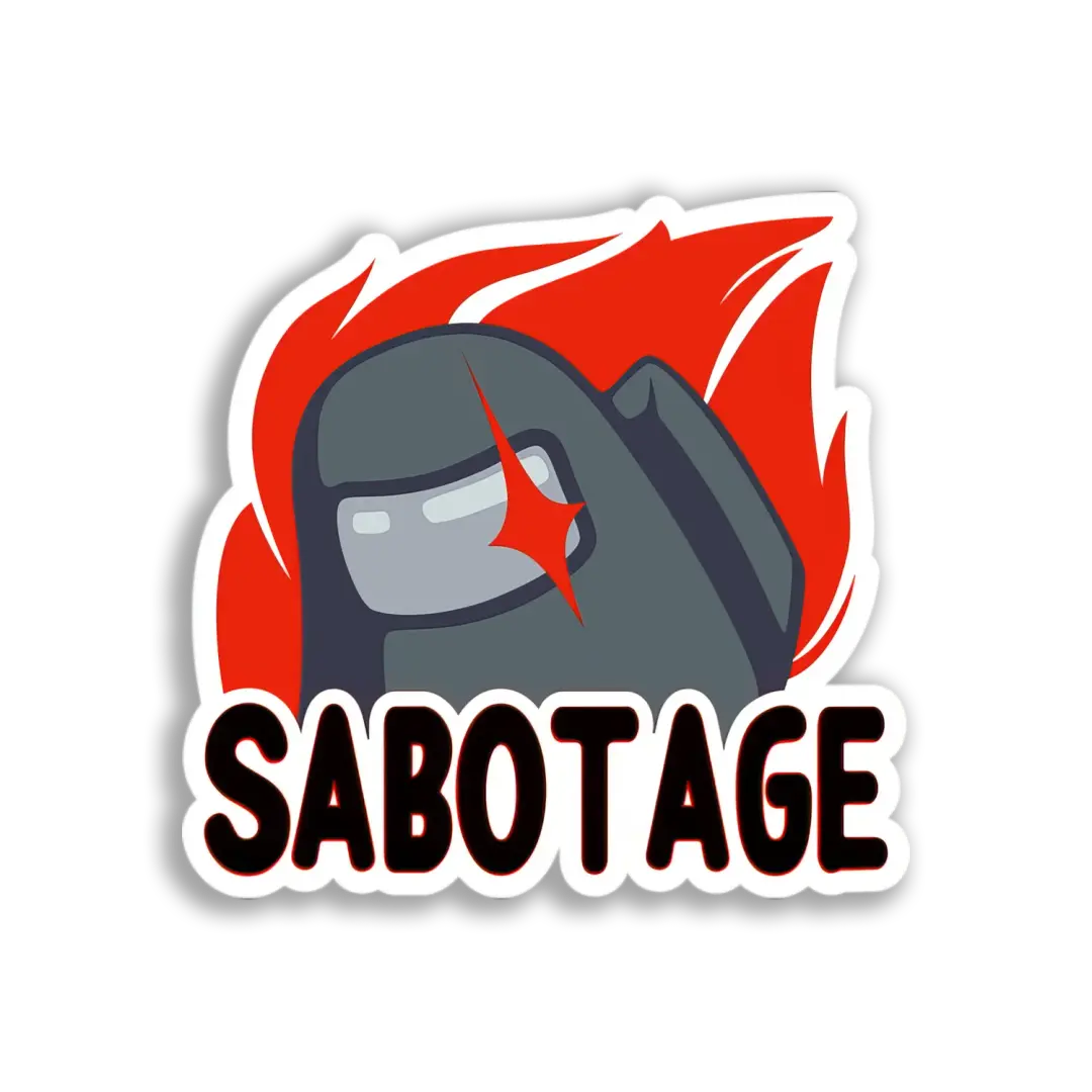 Among Us Sabotage Sticker