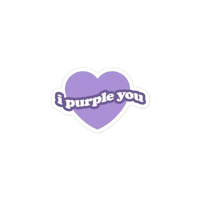 I purple you Sticker